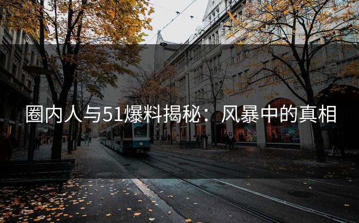 圈内人与51爆料揭秘:风暴中的真相